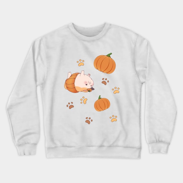 FFXIV - Halloween Pumpkins Fat Cat Crewneck Sweatshirt by Thirea